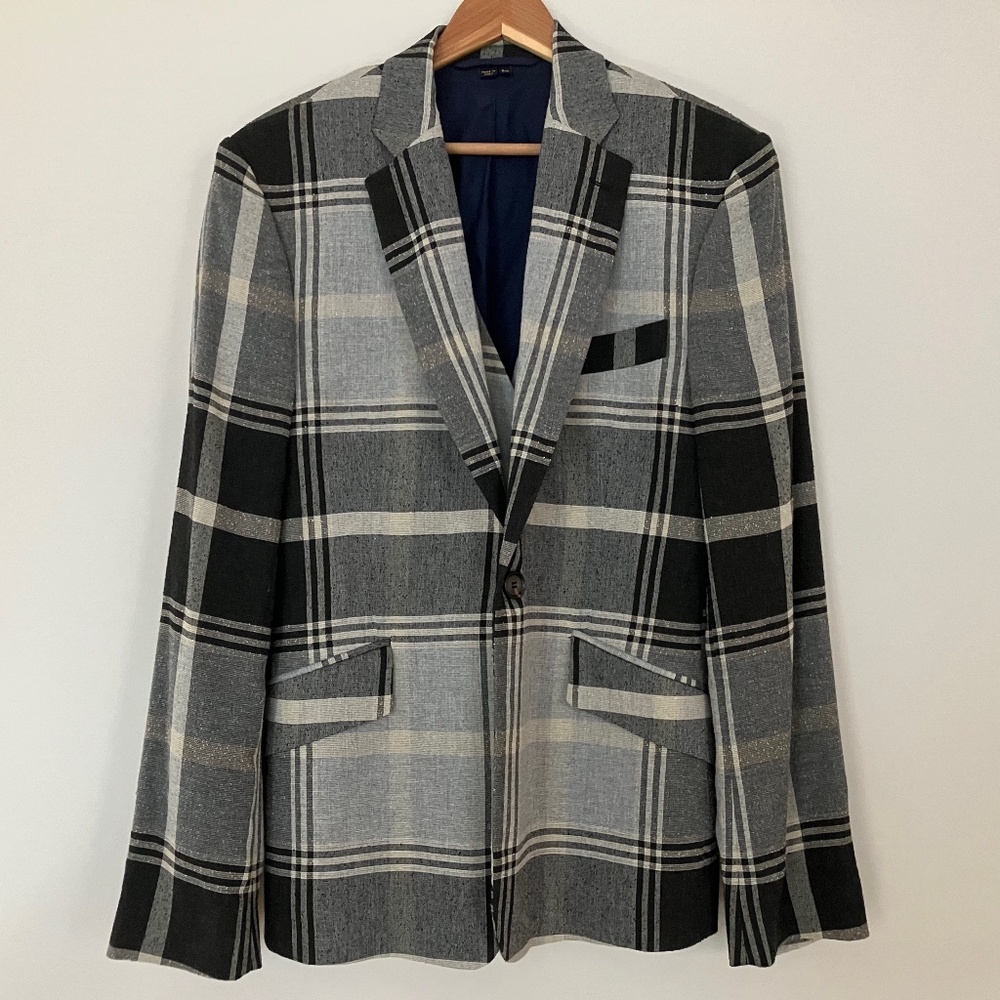 Vivienne Westwood MAN Tailored Plaid Jacket w/Built-in Vest 50 L Unisex